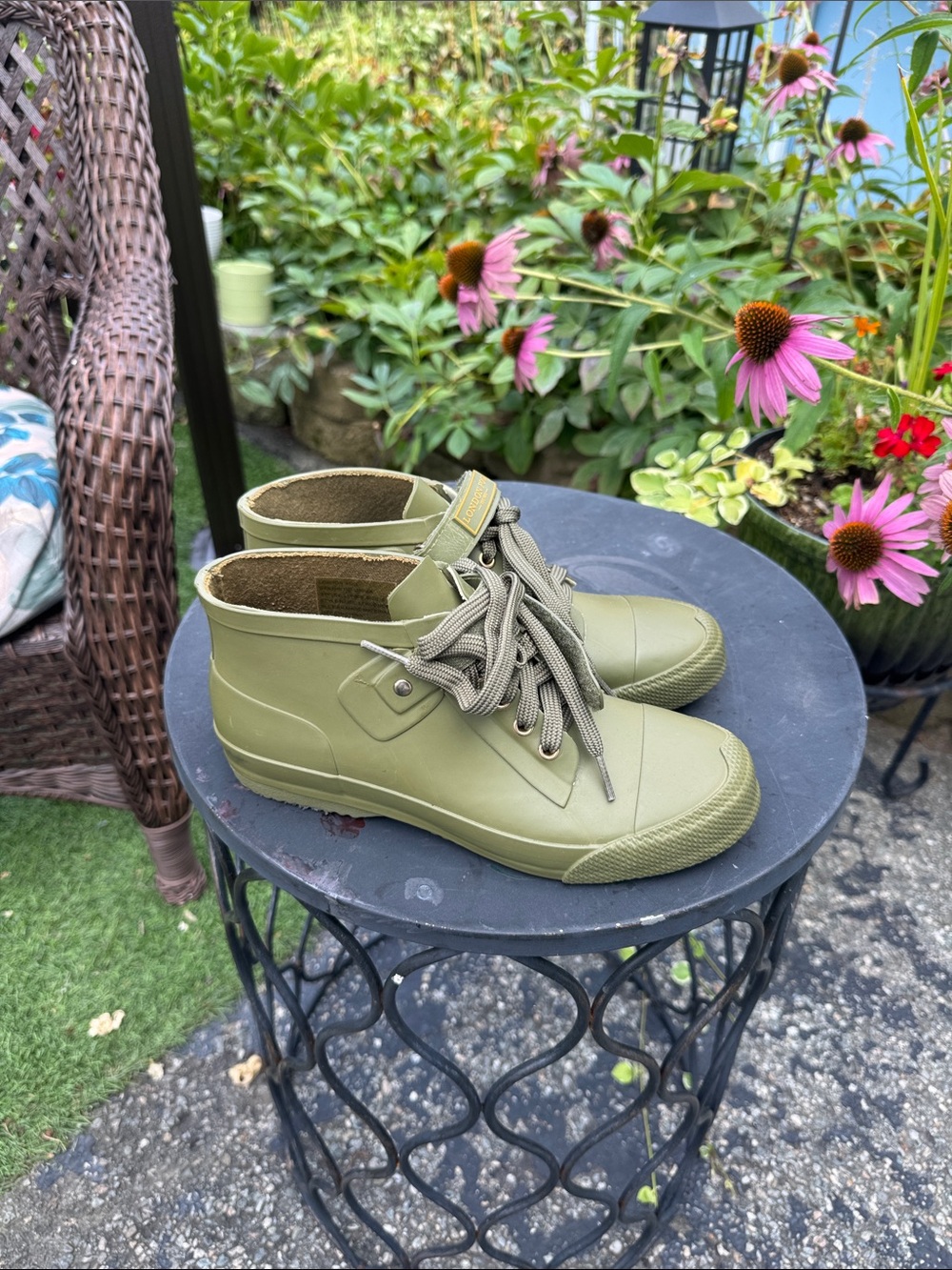 London Fog Olive Green Men's Rain & Snow Boots